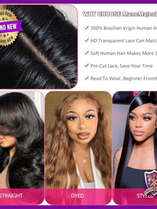30 Inch 13x6 Lace Front Wigs Human Hair 200 Density Straight  30 Inch Straight Human Hair Lace Front Wig Glueless Pre Plucked